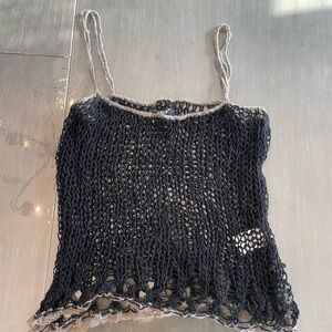 UNIF Black Knit Camisole Top
